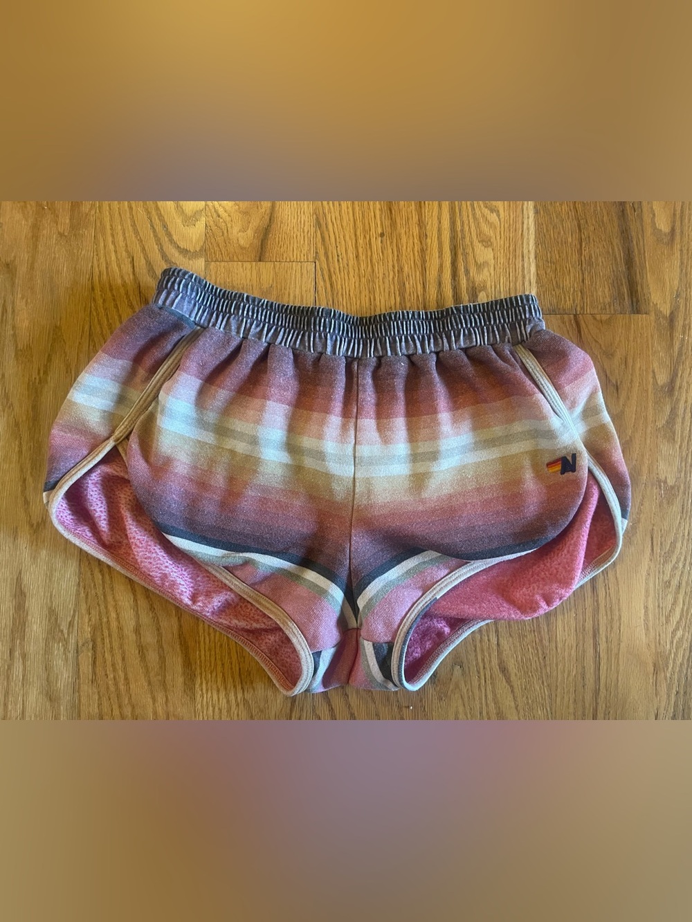 Aviator Nation rainbow jogger shorts size medium